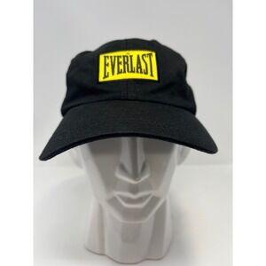 Everlast Black Baseball Cap 1910 Logo Adjustable‎ Strap